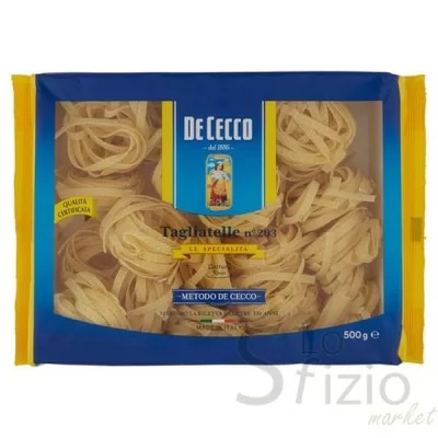 DE CECCO SPECIALTY TAGLIATELLE NO. 203 NESTS 500G
