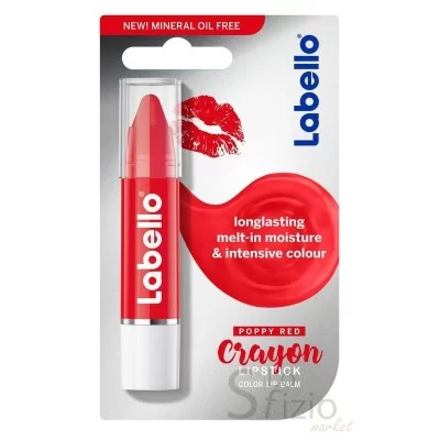 Labello Crayon Poppy Red 3g