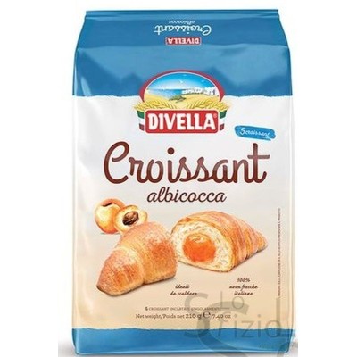 DIVELLA CROISSANT ALBICOCCA X5 210GR