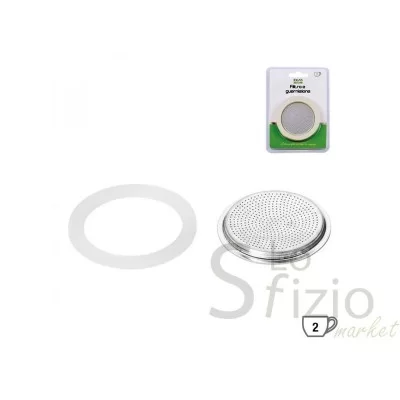 IDEA HOME MOKA POT GASKET AND FILTER 2 CUPS