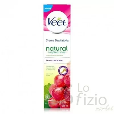 VEET CREMA DEPILATORIA SEMI D'UVA CON SPATOLA 200M - Home, Igiene Cura Persona, Prodotti per Depilazione
