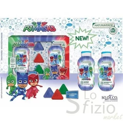 PJ MASKS GIFT SET BATH FOAM SHAMPOO/CHALK