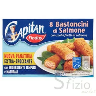 FINDUS NEW 8 SALMON FISH STICKS 200G