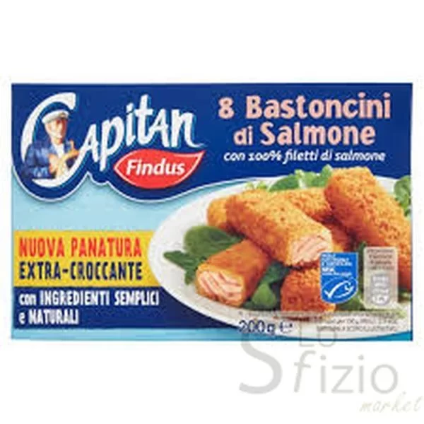 FINDUS NEW 8 BASTONCINI SALMONE GR 200
