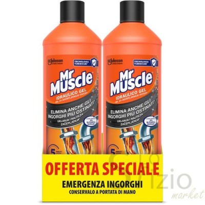 MR MUSCOLO IDRAULICO GEL 2X1L - Home, Detergenza, Detersivi pulizia Casa, Anticalcare