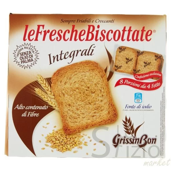 GRISSIN BON WHOLE WHEAT RUSKS 250G