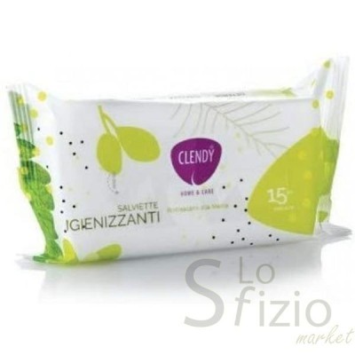 CLENDY SALVIETTE IMBEVUTE IGIENIZZANTI 15PZ - Home, Talco e Salviettine, Detergenza, Detersivi pulizia Casa, Vetri Multiuso