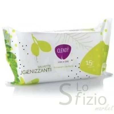 CLENDY SALVIETTE IMBEVUTE IGIENIZZANTI 15PZ - Home, Talco e Salviettine, Detergenza, Detersivi pulizia Casa, Vetri Multiuso