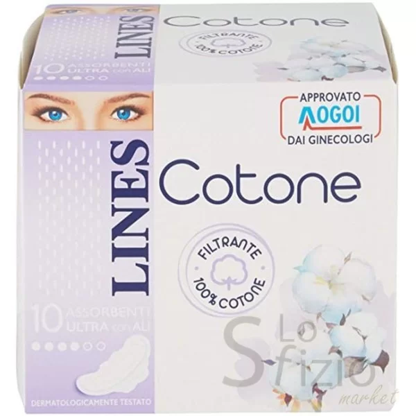 LINES COTONE ULTRA WITH WINGS 10+2 PCS