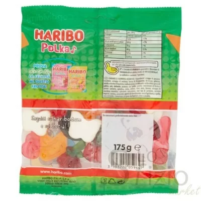 HARIBO POLKA GR 175 - Home, Alimentari, Epifania, Caramelle Gomme da Masticare, Halloween