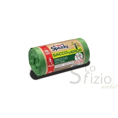 Domo Pack Spazzy Green 28L 100% Recyclable 48x58 cm x20
