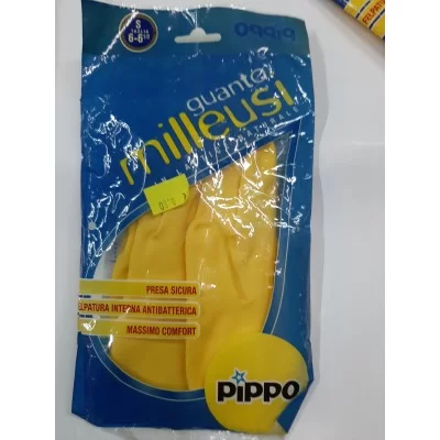 Pippo Multi-Use Natural Latex Gloves Size S 6-6 1/2