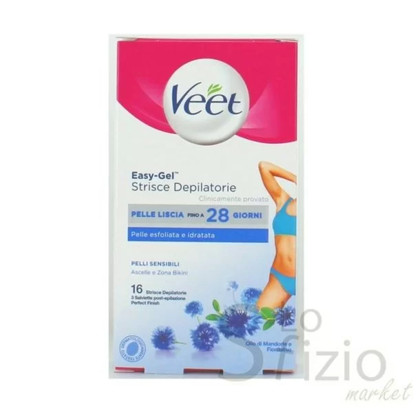 VEET STRISCE DEPILATORIE ASCELLE E BIKINI SENS 16P