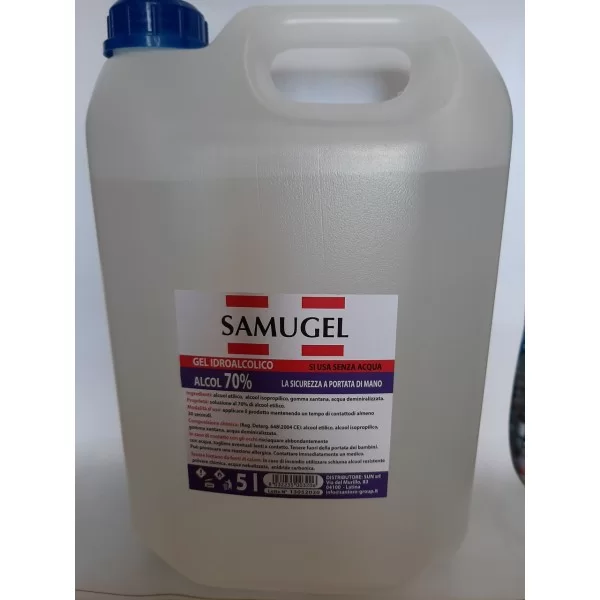 SAMUGEL HYDROALCOHOLIC GEL 70% ALCOHOL 5LT