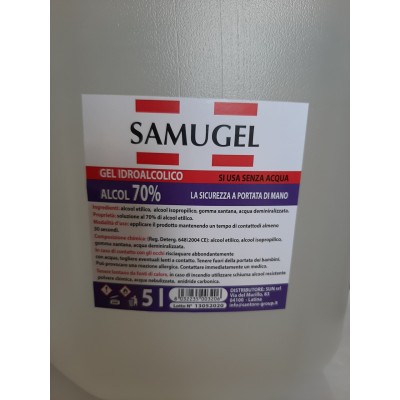 SAMUGEL GEL IDROALCOLICO 70% ALCOOL 5LT