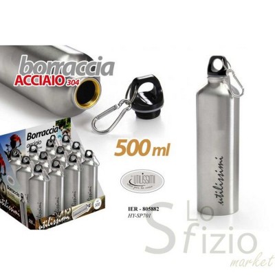 THERMOS BORRACCIA CON MOSCHETTONE 500ML - Home, Casa, Thermos Borse Termiche