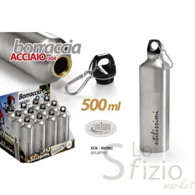 THERMOS BORRACCIA CON MOSCHETTONE 500ML - Home, Casa, Thermos Borse Termiche