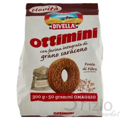 DIVELLA BISCOTTI OTTIMINI BUCKWHEAT COOKIES 350G
