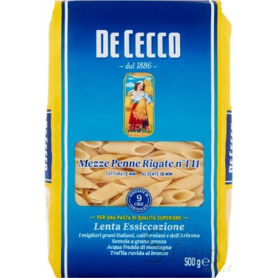 DE CECCO PASTA MEZZE PENNE N°141 500GR