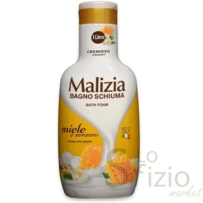 MALIZIA FOAM BATH HONEY AND GINGER 1LT