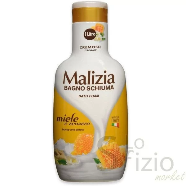 MALIZIA FOAM BATH HONEY AND GINGER 1LT