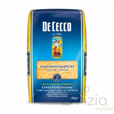 DE CECCO PASTA GNOCCHETTI SARDI N°83 500GR - Home, Alimentari, Pasta, Semola
