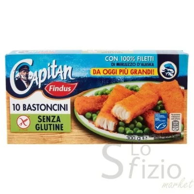 FINDUS BASTONCINI SENZA GLUTINE X10 300GR - Home, Senza Glutine, Surgelati e Gelati, Surgelati, Pesce surgelato