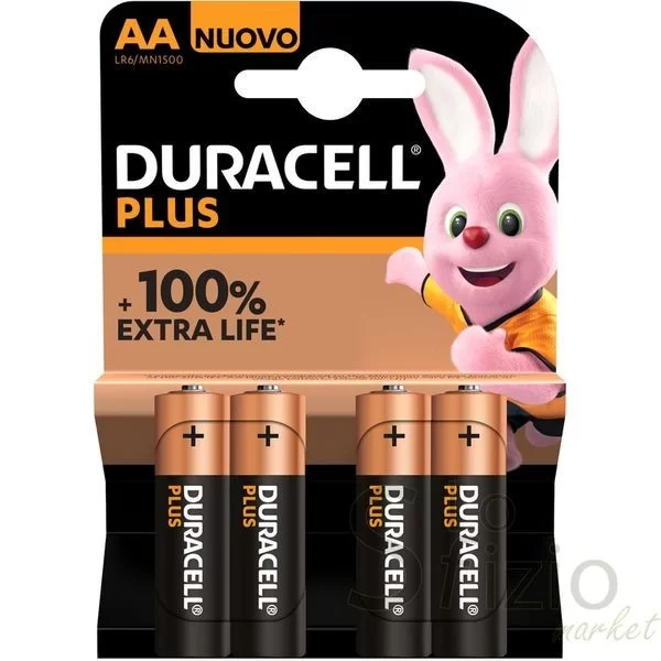 Duracell Plus100 AA Batteries 4 Pack