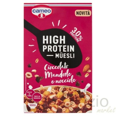 CAMEO HIGH PROTEIN MUESLI + 30% PROTEINE 300GR - Home, Alimentari, Prodotti Salutari, Cereali colazione, Prodotti Proteici