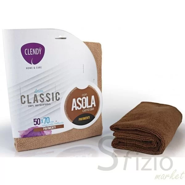 CLENDY MICROFIBER FLOOR CLOTH WITH CENTRAL LOOP 50X70CM