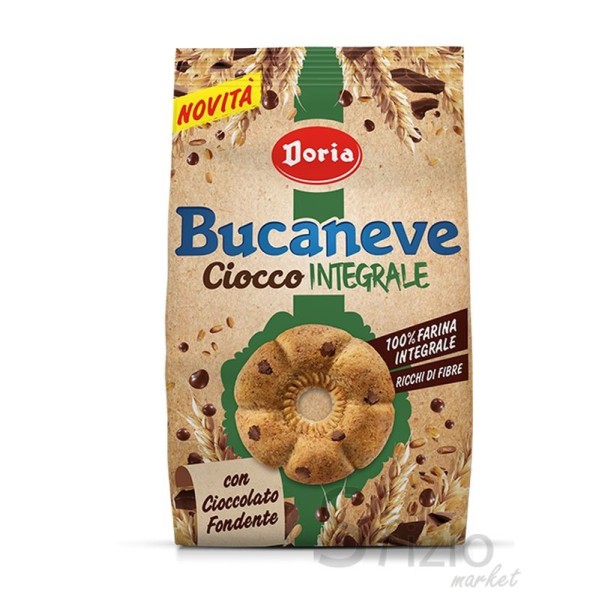 DORIA BISCOTTI BUCANEVE CIOCCO INTEGRALI 300GR