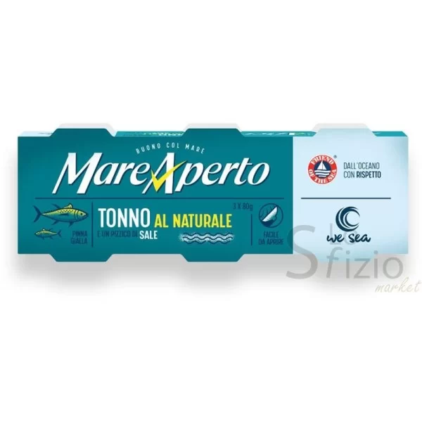 MARE APERTO TONNO AL NATURALE GR 80 X 3 SCAT