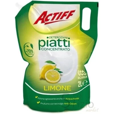 ACTIFF DETERGENTE LIQUIDO PIATTI CONCENTRATO 2LT - Home, Detergenza, Detersivi Stoviglie, Stoviglie a mano