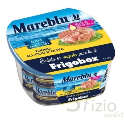 MAREBLU TONNO MENO OLIO OLIVA + FRIGOBOX GR60X8