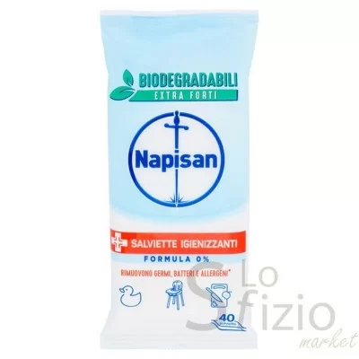 NAPISAN BIODEGRADABLE HYGIENIC SURFACE WIPES NO-RINSE X40