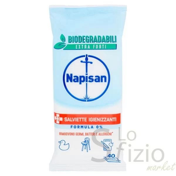 NAPISAN BIODEGRADABLE HYGIENIC SURFACE WIPES NO-RINSE X40