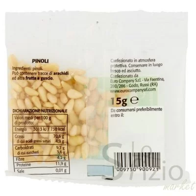 EUROCOMPANY PINOLI 15GR - Home, Alimentari, Ingredienti per Dolci, Frutta Secca