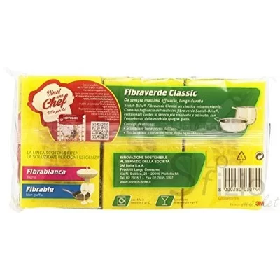 SCOTCH-BRITE SPUGNA CLASSICA X3 - Home, Detergenza, Accessori pulizia Casa, HO.RE.CA