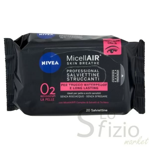 NIVEA MICELLAIR PROFESSIONAL CLEANSING WIPES 20 PCS