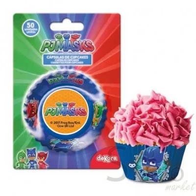DEKORA PJ MASKS CUPCAKE LINERS 50PCS