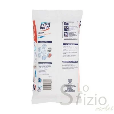 LYSOFORM SALVIETTINE IGIENIZZANTI OCEAN x30PZ - Home, Detergenza, Detersivi pulizia Casa, Alcool Candeggina Ammoniaca, Vetri Mul