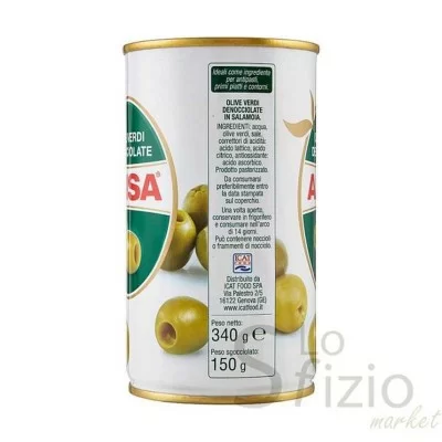 ALISA PITTED GREEN OLIVES 280G