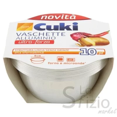 CUKI VASCHETTA T5 21 S/COPERCHIO X10PZ - Home, Casa, Alluminio Pellicola Forno