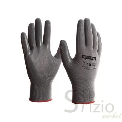 Walking Flexo Grey Work Gloves Size 8 Small