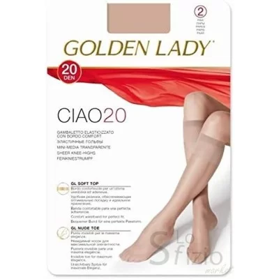 Golden Lady Ciao Knee-Highs 20 Denier 2-Pack Daino