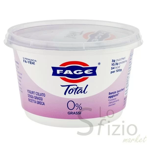 FAGE TOTAL 0% YOGURT COLATO 450GR