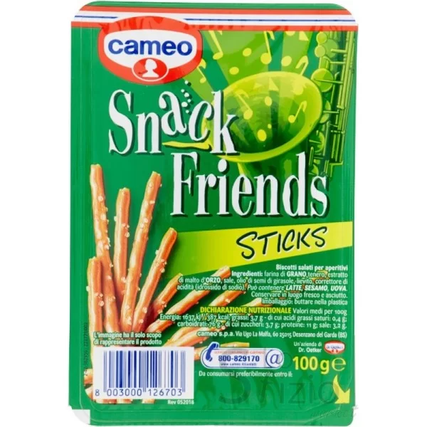 CAMEO SNACK FRIENDS STICK 100GR