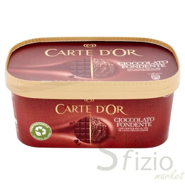 ALGIDA CARTE D'OR VASCHETTA CIOCCOL FONDENTE 500GR