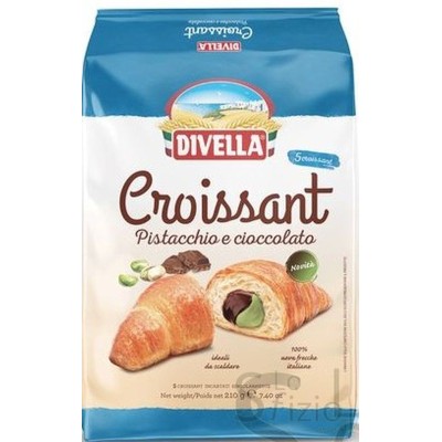 DIVELLA CROISSANT PISTACCHIO CIOCCOLATO X5 210GR