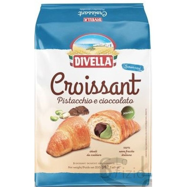 DIVELLA CROISSANT PISTACCHIO CIOCCOLATO X5 210GR